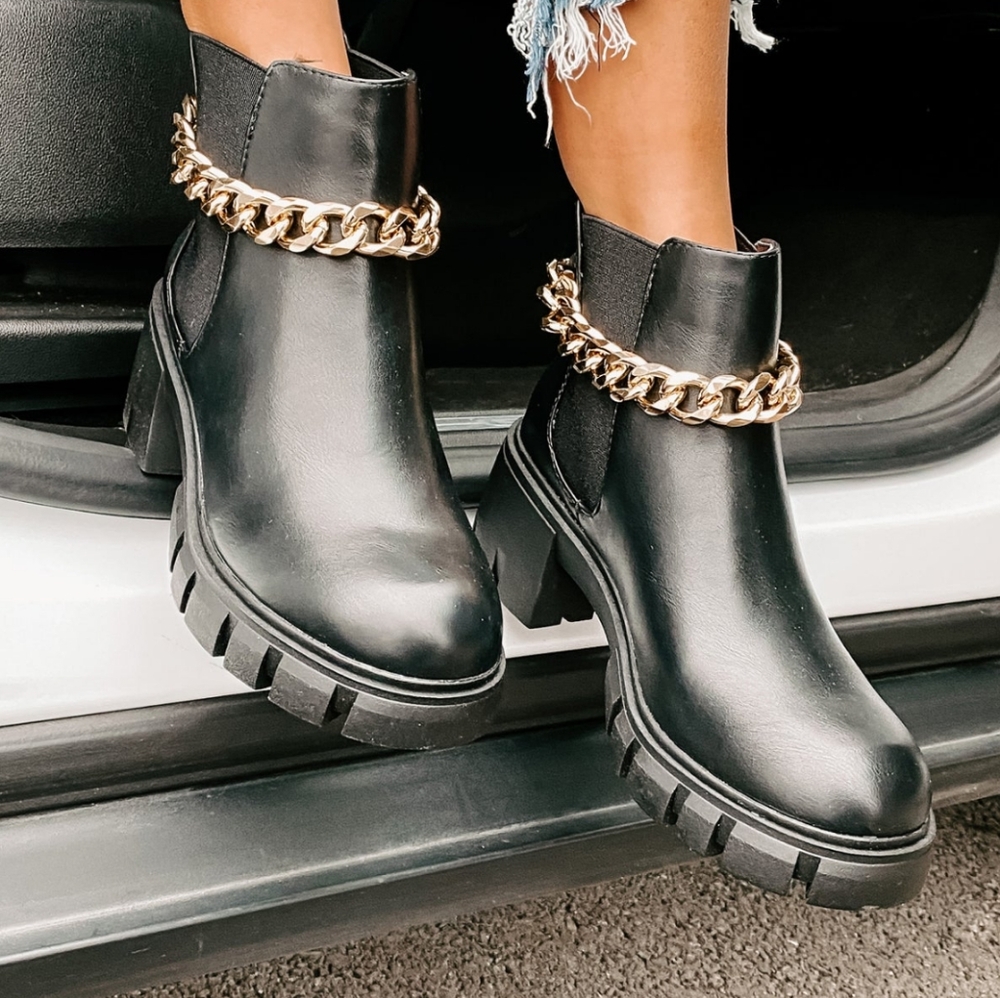Madden Girl Black Ankle Boots NWT Sz 8M - Picture 5 of 9